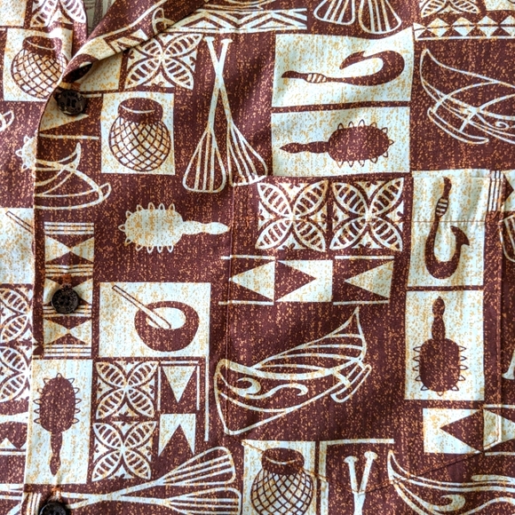 RJC men's button down Hawaiian shirt - Picture 4 of 5